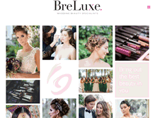 Tablet Screenshot of breluxebeauty.com